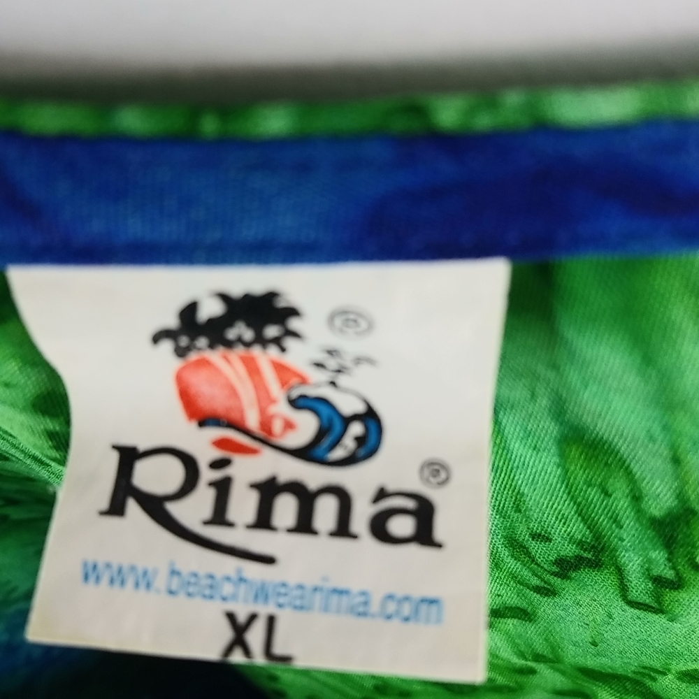 Rima Beachworld XL Ocean Ombre Sleeveless Crop Top Plus in Blue Green Purple - Picture 3 of 5